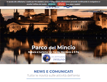 Tablet Screenshot of parcodelmincio.it